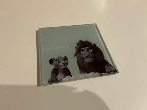 The Line King Square Glass Plate
