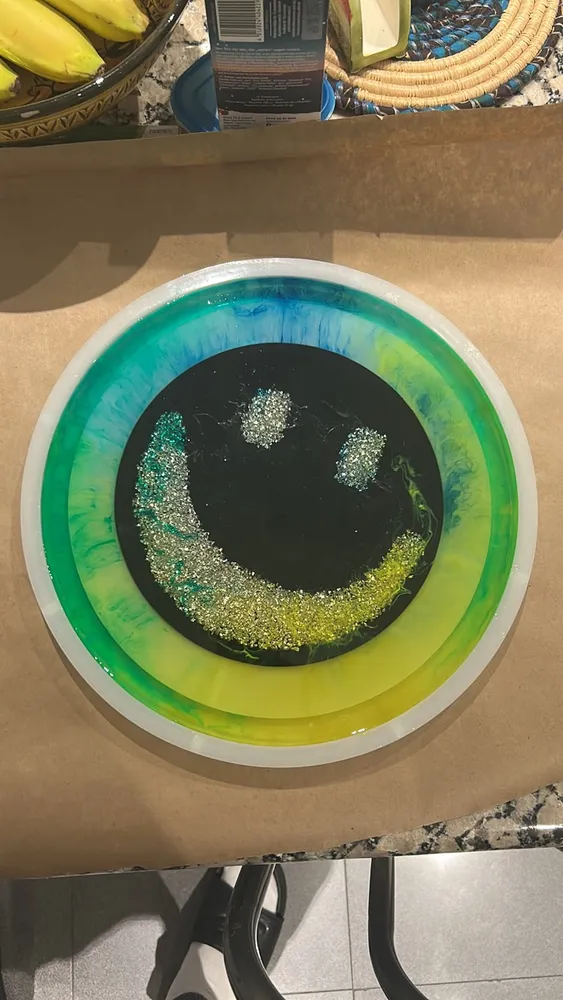 Hidden Smiley Resin Tray